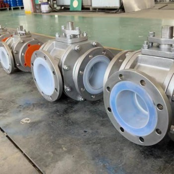 PFA Lined 3-way Valve